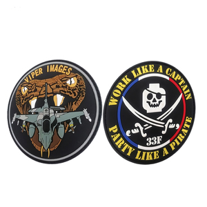 Skull quần áo phù hiệu PVC vá nhà sản xuất khuyến mãi tùy chỉnh 3D thiết kế logo mềm PVC vá hat chiến thuật các bản vá lỗi - Product Image 2