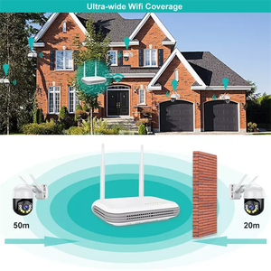 WiFi PTZ kiti Dome kamera 4CH kablosuz IP kamera kiti 4MP CCTV Wifi kamera sistemi XM Icsee destek 2 yönlü ses - Product Image 4