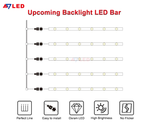 แถบสะท้อนแสง12องศา Dc12V 160องศา24V แถบไฟแบ็คไลท์ LED ที่เข้มงวดสำหรับการโฆษณากล่องไฟ12 led/m - Product Image 6