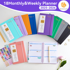 2025-26 Weekly Planner <strong>Dated</strong> Daily Planner 18 Months Desk Calendar <strong>Notebook</strong> Journal PP Cover Spiral Coil Binding Custom Diary A5 - Product Image 3