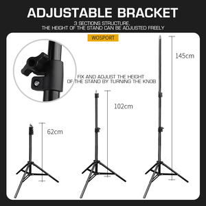 WOSPORT合金3节结构训练靶三脚架可调靶支架伸缩折叠靶支架 - Product Image 2
