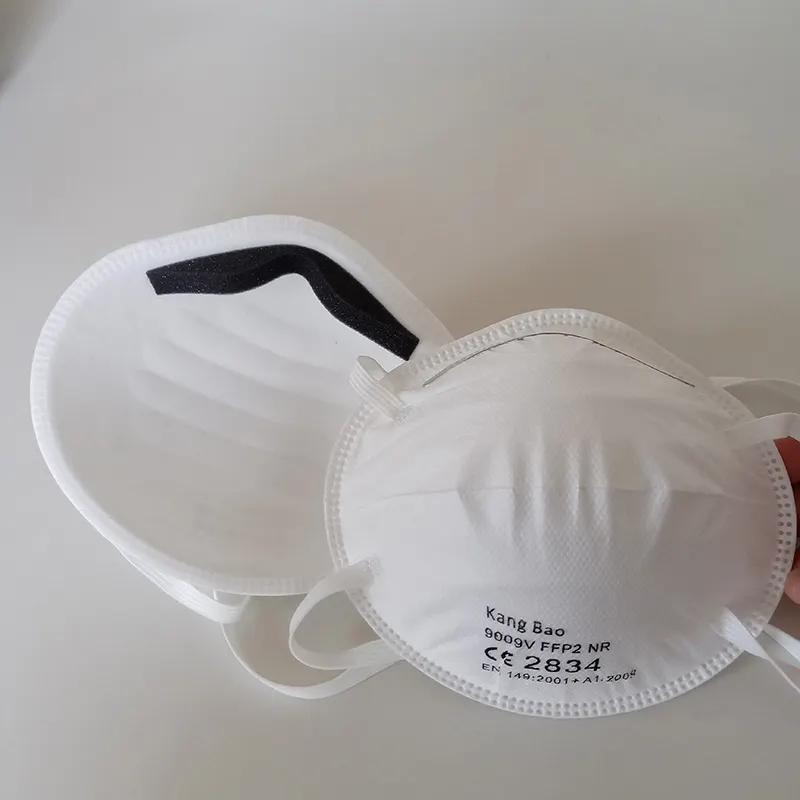 FFP2 forma di tazza maschera per viso en 149 2001 monouso maschera antipolvere CE2834 per cartongesso levigatura lavori di costruzione mineraria maschera protettiva