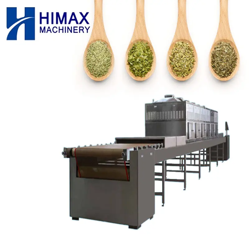 Himax industrial leaves/shrimp shell food chill drying machine essiccatore per essiccazione a microonde essiccatore per peperoncino