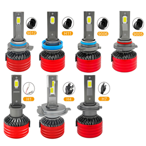 Araba LED far ampulü 6800Lm 68W yüksek güç Fan ile CSP çip Led H11 H1 H4 H7 HB3 9005 HB4 9006 9012 Canbus araba ampul - Product Image 1