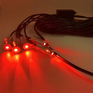 Yüksek kalite 5 in1 RGB LED araç İç atmosfer işıklar 6 in 1 LED şeritler ortam işığı APP uzaktan kumanda - Product Image 5