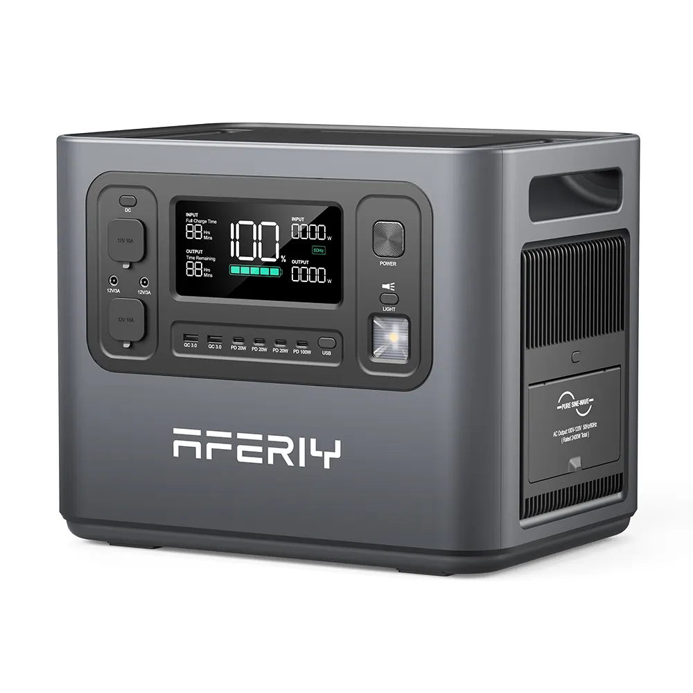 Aferiy marca 2048Wh Power Force Station generador de energa energía solar generador portátil