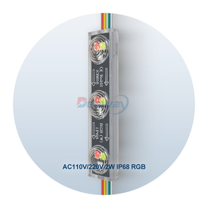 AC 220V 110V 2W SMD 3030 RGB LED-Modul IP68 Wasserdichtes Pixel Digital adressierbares Runtime Chase LED-Modul
