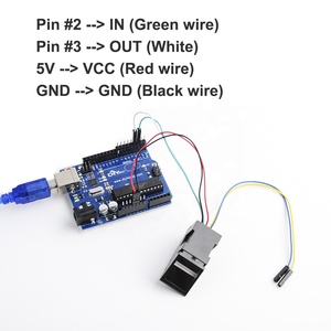 Red Light Optical Fingerprint Reader Sensor Module DC 3.8-7.0V UART interface Fingerprint Module for <strong>Arduino</strong> Mega2560