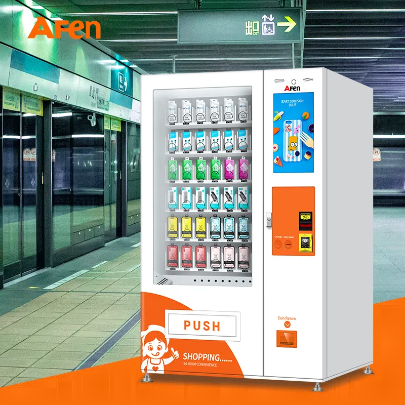 Distributori automatici di snack di grande capacità del distributore automatico di schede AFEN conveniente