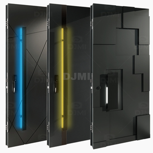 Guangdong daji custom di alta qualità acciaio pivot porte esterne di sicurezza per la casa in metallo ingresso anteriore porta esterna