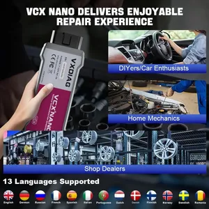VXDIAG VCX NANO per Renault Full Systems strumento di diagnostica J2534 ECU codifica programmazione OBD2 Scanner TPMS EPB SAS olio Reset - Product Image 5