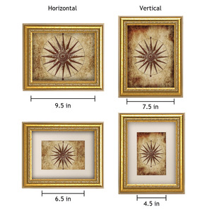 Yüksek kalite özel MDF resim çerçeveleri Vintage stil altın 6x8 8x10 11x14 inç fotoğraf çerçevesi A1 A2 boyutları demir Metal özel renkler - Product Image 5