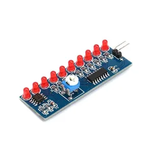 NE555 + CD4017 elektronik bileşenler DIY kiti elektronik üretim paketi için LED akış işık koşu - Product Image 6