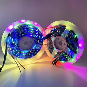 WS2812B WS2811 144LED/M indirizzabile RGB striscia LED 5V luce flessibile programmabile con opzioni PCB bianco nero
