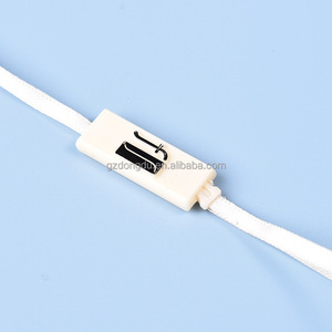 工場プラスチック製文字列ハングタグ文字列スナップロックシルバーハングタグ文字列タイ - Product Image 5
