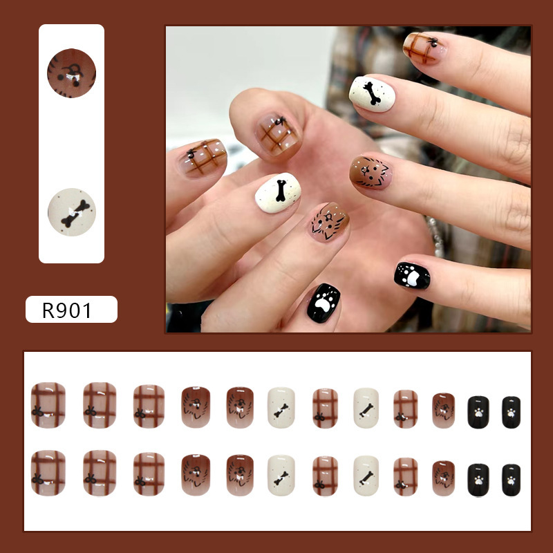 R901 cute check-glue