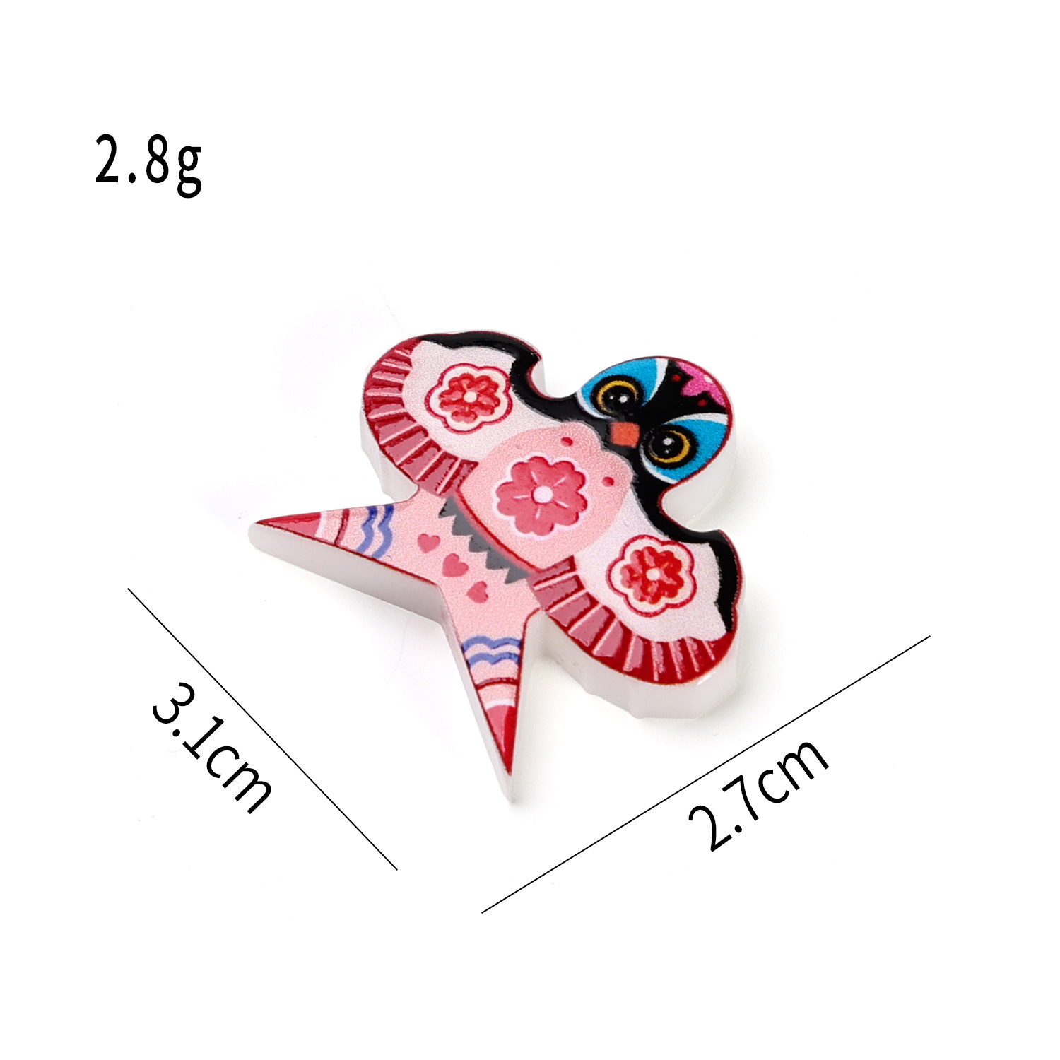 Conception de cerf-volant d'hirondelle florale rouge