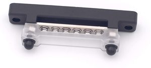 6 terminali otobüs Bar-150A bara bloğu kapaklı, zemin dağıtım, güç dağıtım Terminal bloğu w/ 6 M4 vidalar + 2 çiviler - Product Image 3