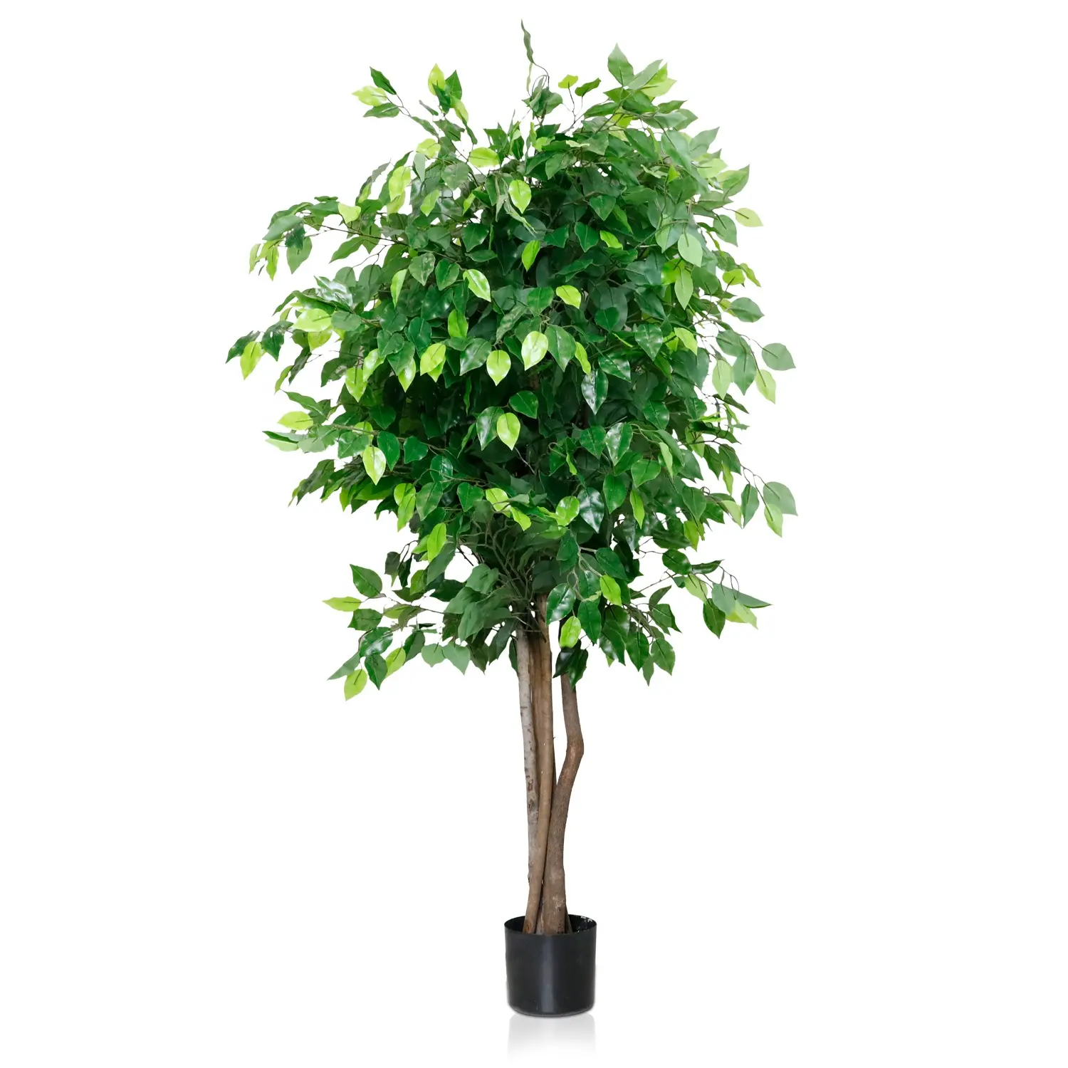 Grande décoration de bureau et à domicile, faux arbre en plastique, plantes artificielles avec Pot, vente en gros, 6 pieds