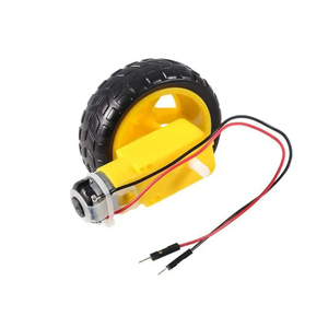 TT Motor Getriebe motor Doppel welle 200 U/min Übersetzungs verhältnis 1:48 Motor mit Reifenrad-Kit für Arduino DIY Smart Car Robot - Product Image 2