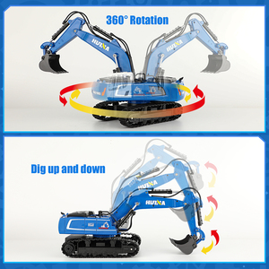 รถแทรคเตอร์วิศวกรรม1/18 11CH r/c รถแทรคเตอร์ RC รถขุดรถของเล่นโลหะผสมควบคุมระยะไกล - Product Image 2