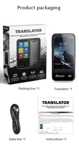 Dispositivos de traducción de idiomas inteligentes T7, diccionarios electrónicos, traductor portátil de voz inteligente, compatible con WIFI 4G sin conexión - Product Image 3