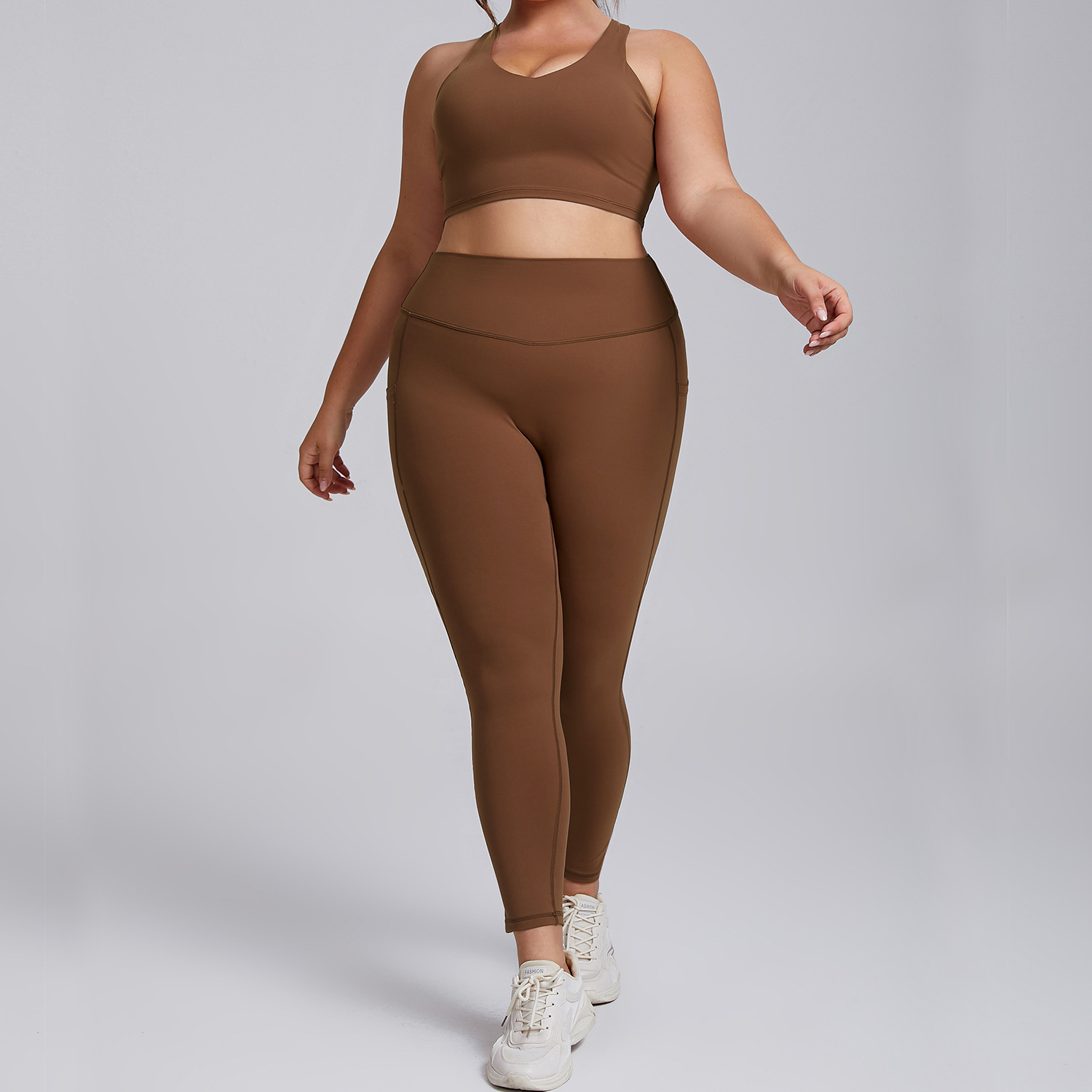 Mocha/mocha bra + pants