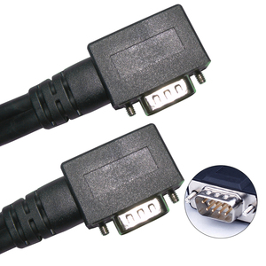 สายเคเบิลอนุกรม Db9 90องศา Rs232หัวมุมขวา DB 9ขาตัวผู้-ตัวเมียสาย Db9ข้อมูล - Product Image 2