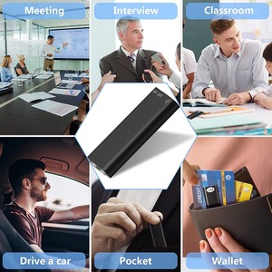 Registratore vocale digitale Mini registratore vocale con microfono registratore MP3 portatile attivato vocale per intervista a conferenza PQ122 - Product Image 5