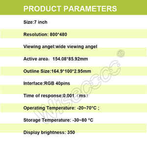 Controller Driver Board pannello LCD TFT Display LCD modulo pannello schermo 7 pollici 800x480 TFT modulo schermo schermo LCD