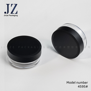 Jinze forma rotonda caso di polvere sciolta imballaggio vuoto con maglia elastica contenitore in polvere - Product Image 2