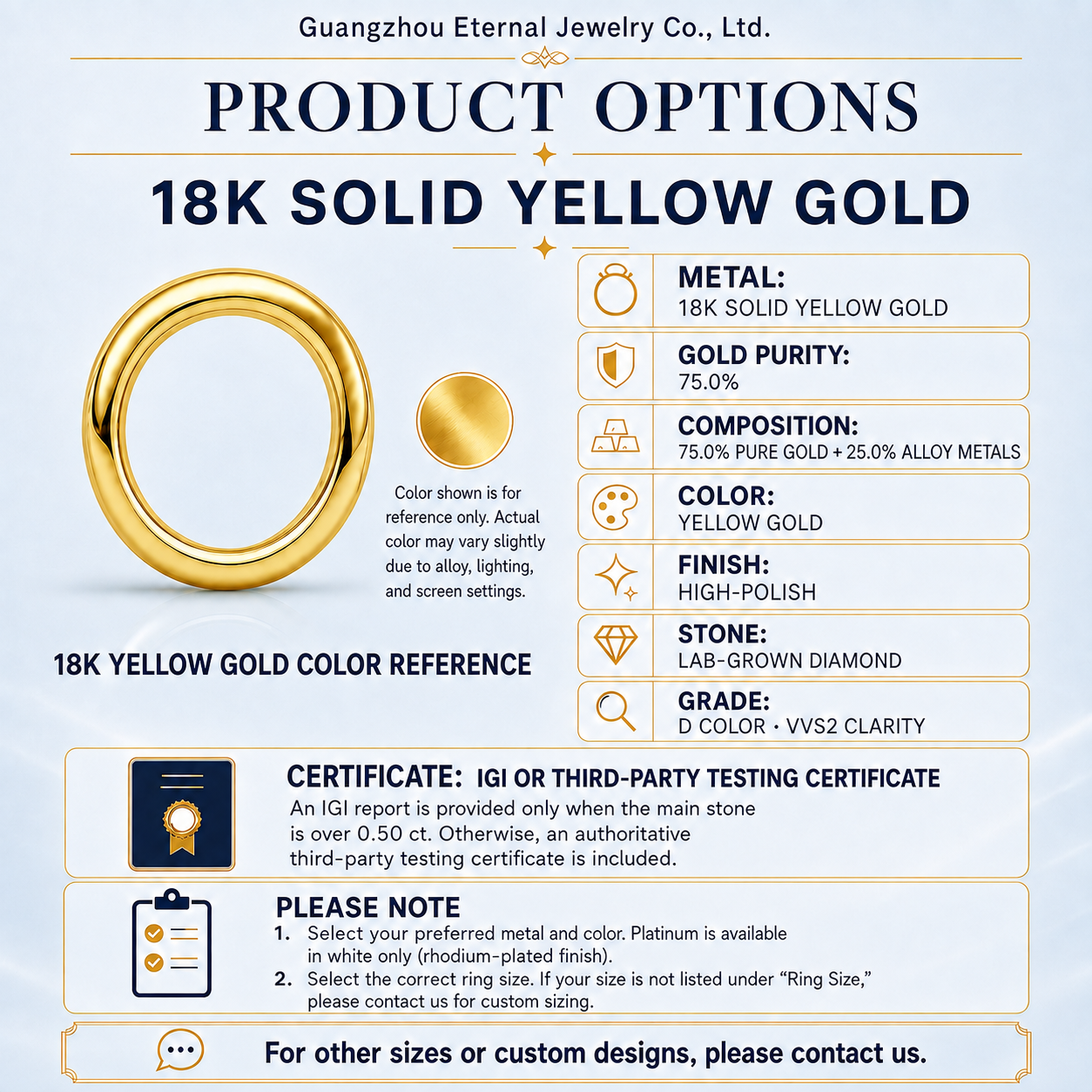 Oro Giallo Massiccio 18K