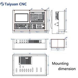 Pannello Controller CNC a 2 assi con controllo del movimento ATC & PLC per fresatrici/Router + Encoder - Product Image 5