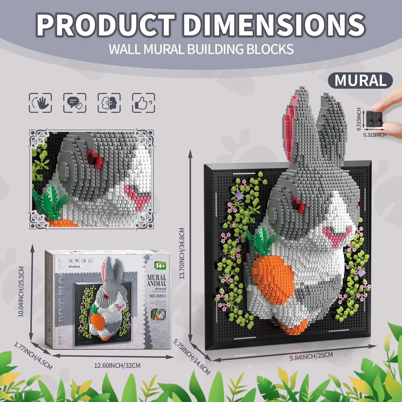 8851-rabbit hugging radish-2476 pellets