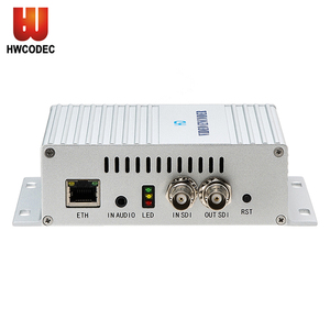 Haiwei en tiempo real RTMP 1080P H.265 HEVC HD SDI IP Encoder para HD IPTV servidor de red Wowza Youtube Ustream servidores