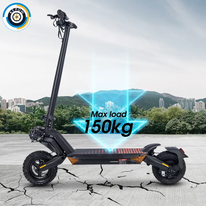 China armazém 800w motor duplo 48v e scooter T8 offroad alta velocidade dobrável mobilidade scooter elétrico skate