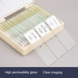 Portaobjetos de microscopio para portaobjetos de muestras de vidrio microscópico de laboratorio