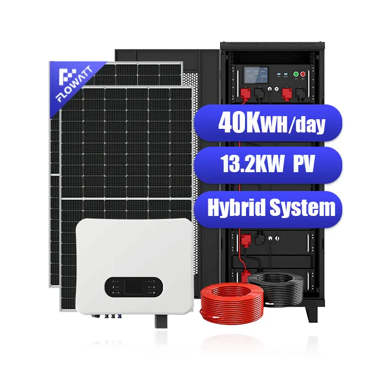 Оптовая продажа, полная система солнечной энергии Flowatt, аварийная резервная солнечная энергетическая система для дома
