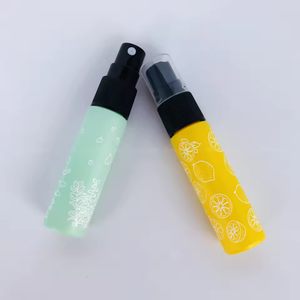 色ガラスファインミストスプレーボトル10ml 1/3オンス香水トラベル詰め替え用フレグランスバイアルアトマイザー香り付き - Product Image 2