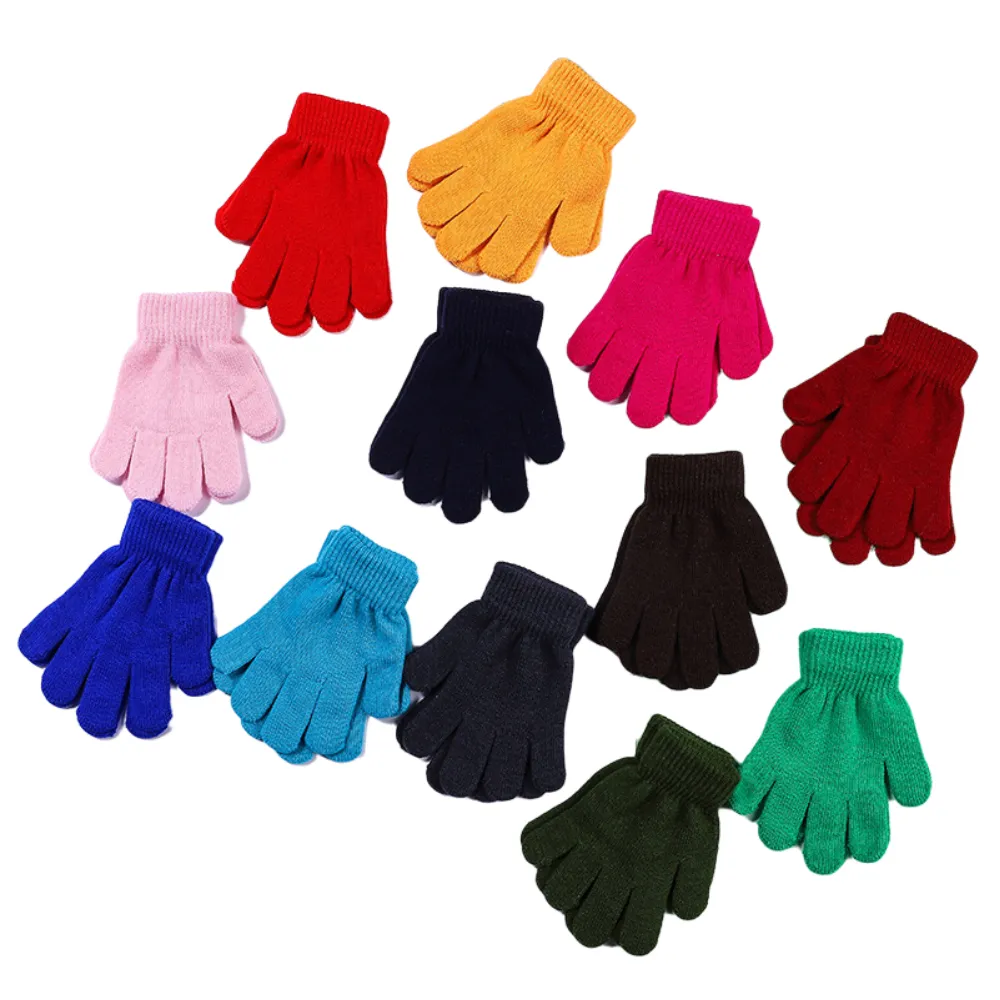 FF531-guantes de Ciclismo de invierno para niños y niñas, guantes acrílicos de punto para esquiar y viajar, cálidos, al por mayor
