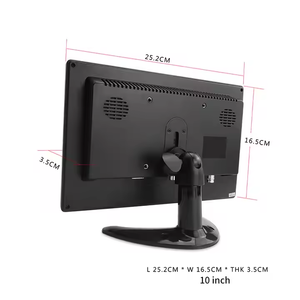 Monitor de 8-10 pulgadas, pantalla de Monitor de 16:9, pantalla de Monitor de 1024x600 con entrada VGA BNC AV para cámara analógica de seguridad doméstica - Product Image 3
