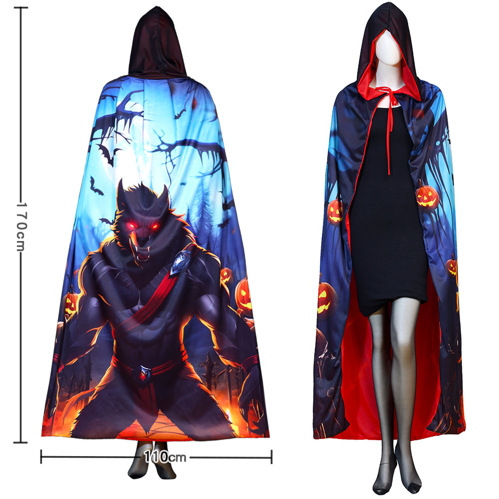 Dark Night Wolfman Cape-Large