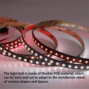แถบไฟ LED สำหรับบ้าน4040 IC อัจฉริยะ24V SMD 100 LED/m RGBW หลากสี SPI Pixel ไฟ LED - Product Image 4