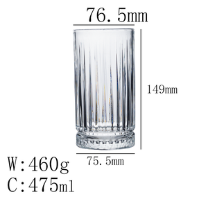絶妙なベストセラー380ml475ml透明ウイスキークラスカップ円形クリスタル水ガラスカップガラス製品カップ - Product Image 4