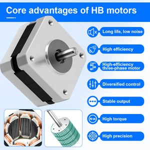 RB nema17 lai động cơ bước với động cơ bước điều khiển <span class=keywords><strong>CNC</strong></span> máy khắc với mô-men xoắn cao động cơ DC - Product Image 3
