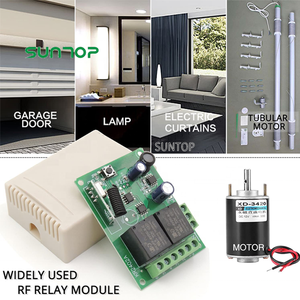 DC12V DC24V 2-Kanal-Relaismodul 433MHz HF-Fernbedienung Garagentor-Fernbedienung schalter - Product Image 3