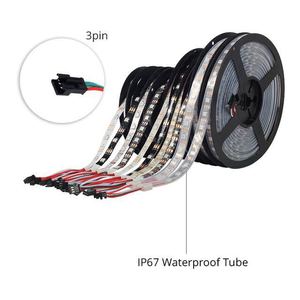 1m/2m/4m/5m WS2812B Led şerit 30/60/74/96/100/144 piksel/leds/m WS2812 akıllı RGB Led ışık şerit siyah/beyaz PCB IP30/65/67 DC5V - Product Image 2