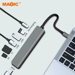 7 in 1 <strong>Usb</strong> Hub Concentrator 4k@30hz Type C Adapter 1 PD Splitter Dock Extension for Laptop Pc - Product Image 4