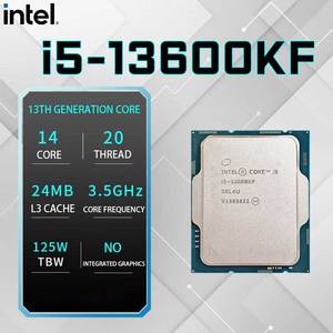 12th ve 13th nesil çekirdek CPU işlemci I5 1313400 13700 I5 13600KF I7 masaüstü için 13700KF toplu/tepsi - Product Image 6