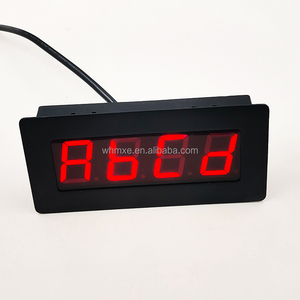 Eingebettete Installation 1,2-Zoll-4-stellige digitale LED-Ziffern anzeige mit programmier barem Mehr farben display